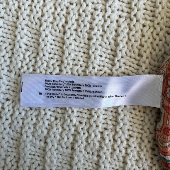 Band of the free Paisley Maxi Dress | Orange, Aqua & White | Size XS | Women - Picture 8 of 9